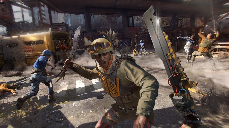 Próximos jogos do PS5: uma pessoa levanta um facão em uma luta de facção