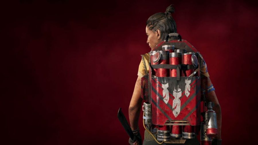 Far Cry 6 Supremo backpacks: The Exterminador Supremo as shown in the menu.