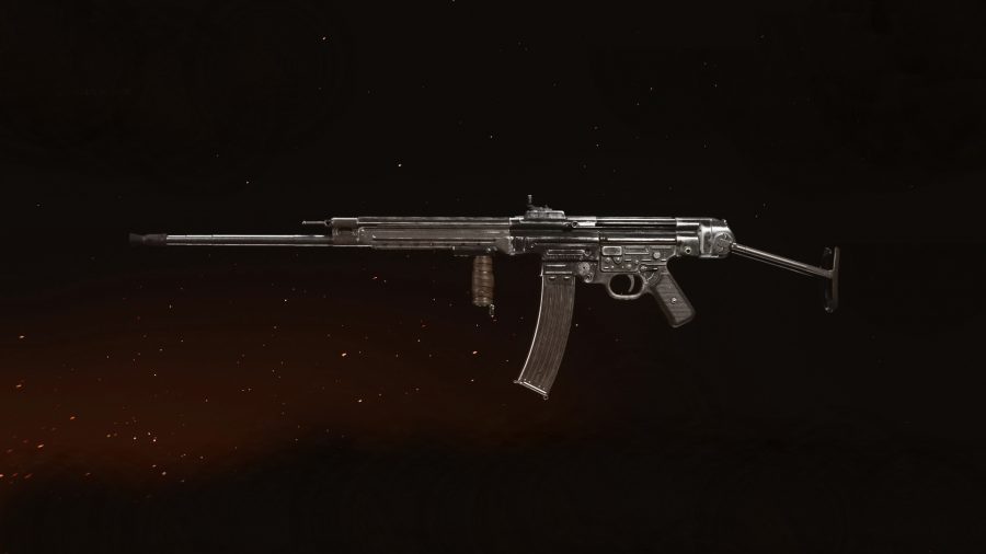 A side profile of an STG44 assault rifle from Call of Duty: Vanguard