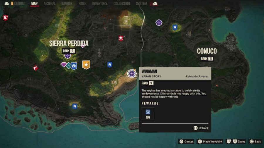 Far Cry 6 Chicharron Location: The map showing the location of the third Yaran Story