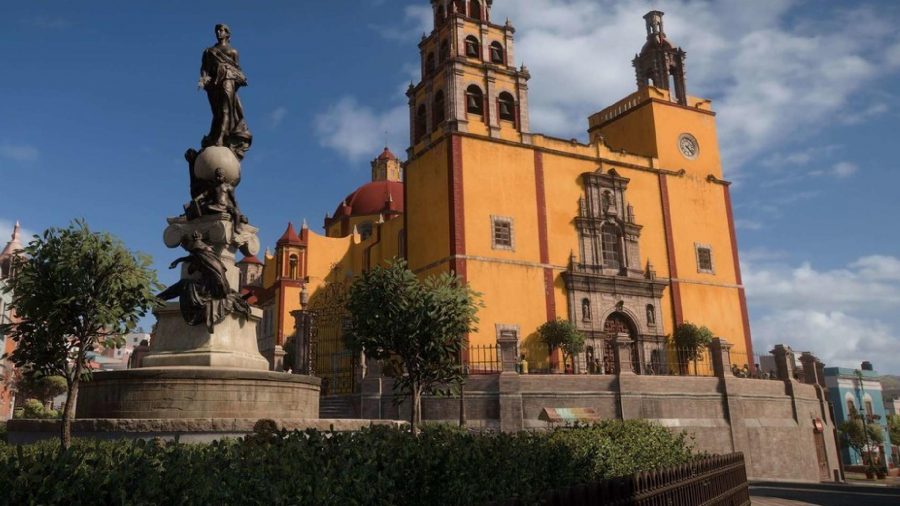 Forza Horizon 5 Map: the city of Guanajuato can be seen in a still image.