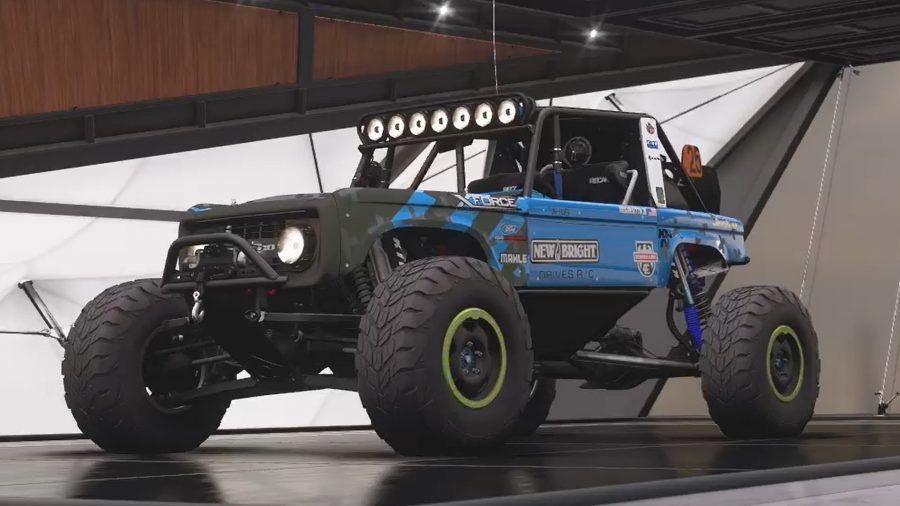 Forza Horizon 5 best off road car: a blue Ford Brocky buggy
