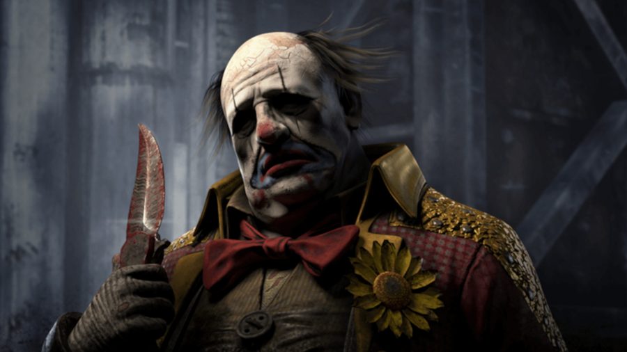 Dead By Daylight killers: The Clown holds a knife