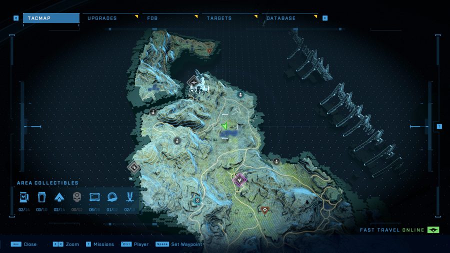 Halo Infinite Artifact locations: Artifact II map