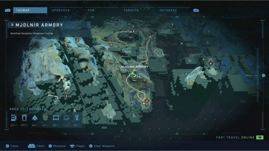 Halo Infinite Mjolnir Armory Locker Locations: The image shows the location of this locker.