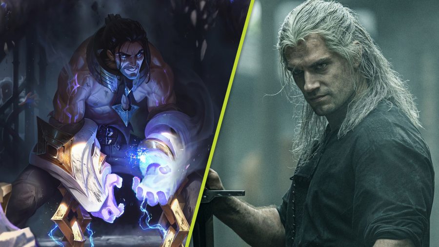 LoL's Sylas next to The Witcher