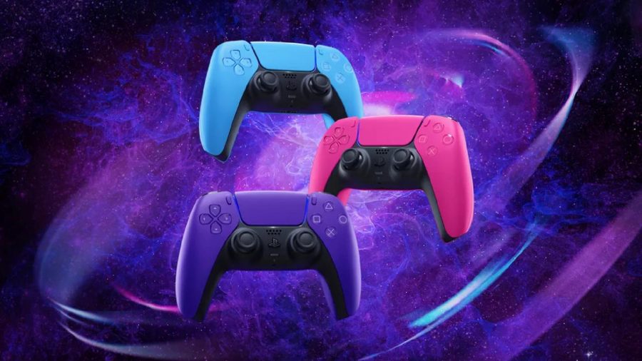 A look at the three new colours of DualSense controller.