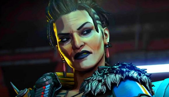 Apex Legends Maggie: A still of Mad Maggie from Apex Legends' Stories from the Outlands short, Good as Gold