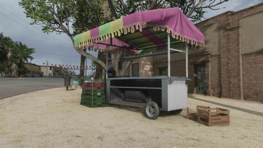 Forza Horizon 5 Taco Cart Location: A Taco Cart can be seen on a side street.