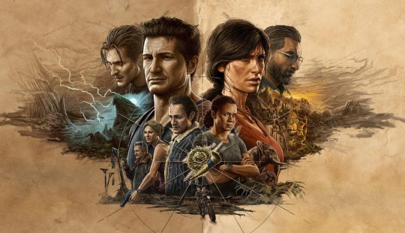 Uncharted Legacy of Thieves Collection: Nathan, Chloe, Rafe, Asav, Sam, Sully, Elena, and Nadine can be seen in the collection's key art
