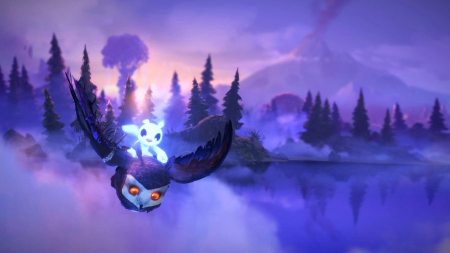 Xbox Games With Gold February 2022 free games: Ori and an Owl can be seen flying through the world.