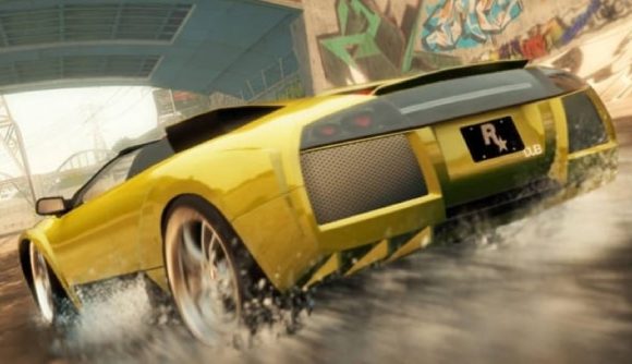 2K Visual Concepts Racing Game: A car from Midnight Club: Los Angeles can be seen