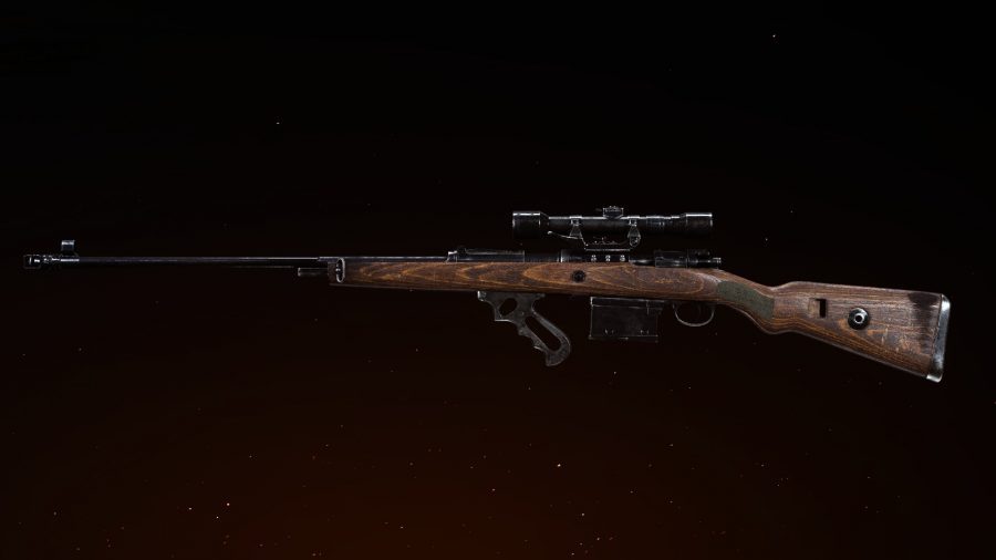 Vanguard Ranked Loadouts KAr98k: A sniper rifle on a black background