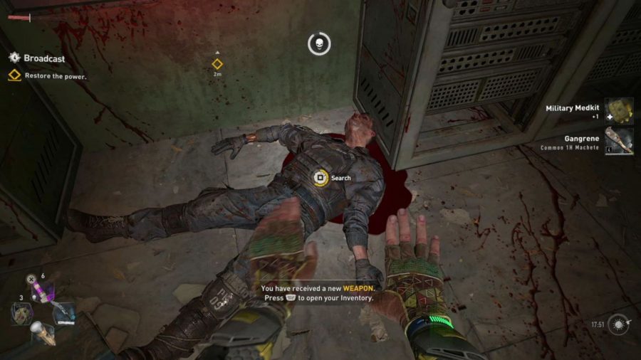 Dying Light 2 Dog Tag Locations: Chris can be seen laying on the floor.