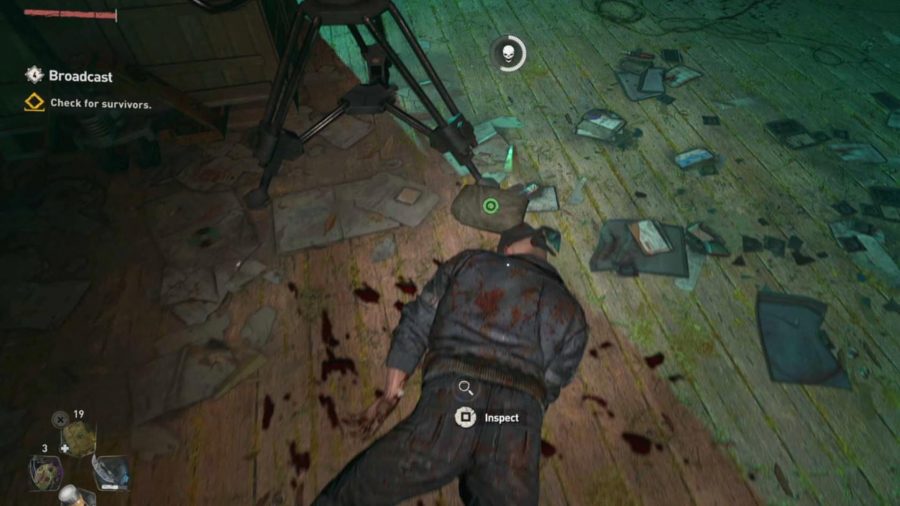 Dying Light 2 Dog Tag Locations: Hudson can be seen laying on the floor.