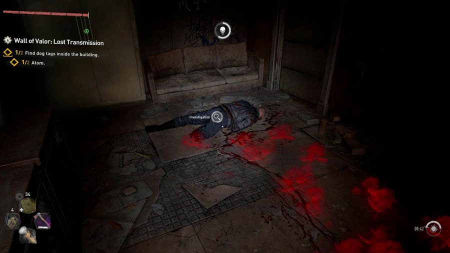 Dying Light 2 Dog Tag Locations: Atom can be seen laying on the floor.