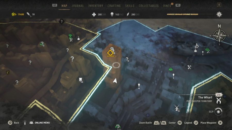 Dying Light 2 Inhibitor Locations: The Inhibitor location can be seen on the map.