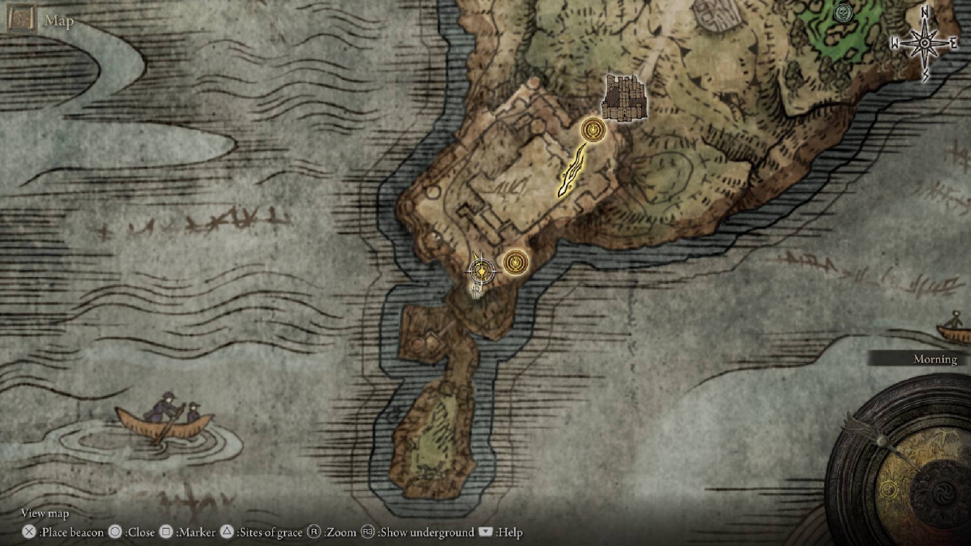 Elden Ring Stonesword Key locations: The map shows the location of the key