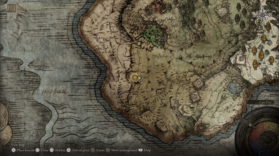Elden Ring Stonesword Key locations: The map showcasing the location of the Key