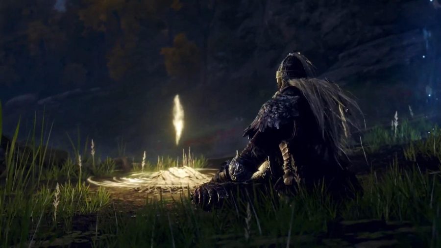 Elden Ring Walkthrough: A player can be seen resting at a Site of Grace