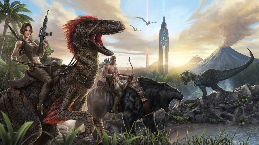 PS Plus March 2022 free games: A player can be seen riding a dinosaur