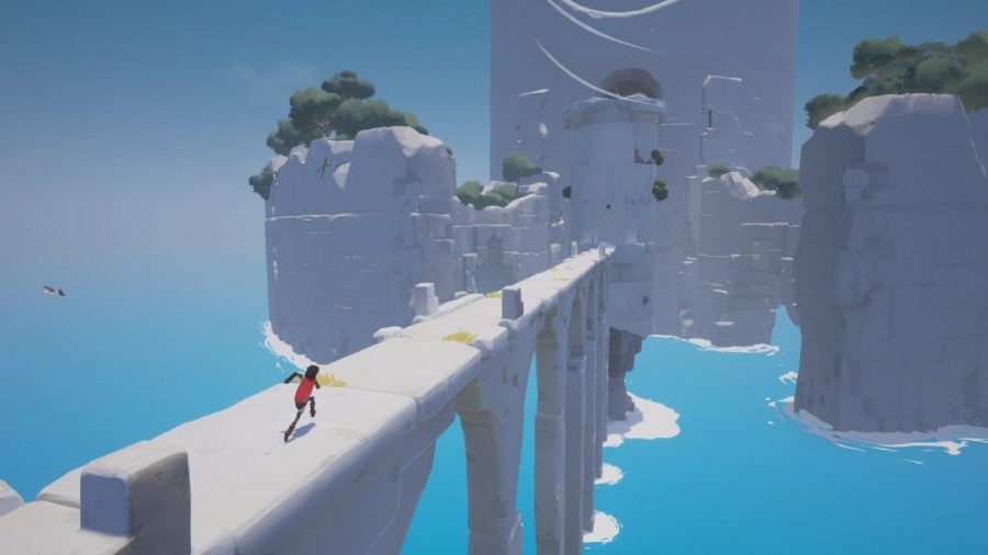 Xbox Games With Gold April 2022 Free Games: The player can be seen walking on a bridge to a distant landmark
