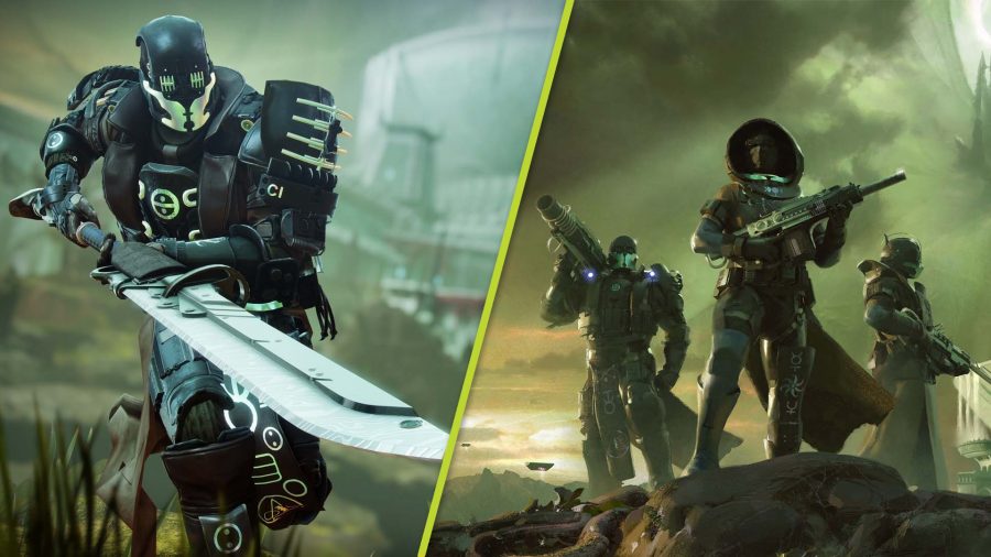 Destiny 2 Witch Queen beginner's experience Guardians fight with the glaive and stand before savathun