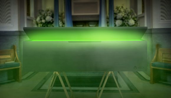 Phil Spencer's Xbox fridge funeral casket