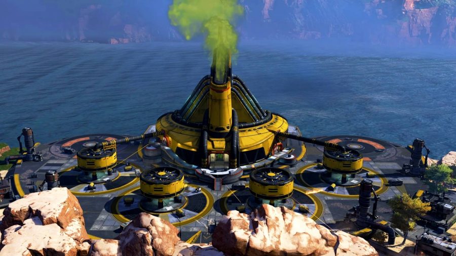 Apex Legends Season 12 Ranked Split 2 Map: An image of Caustic Treatment in Kings Canyon