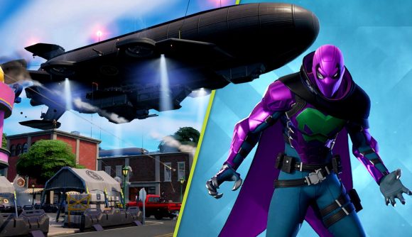 Fortnite 20 20 update: An image of a Blimp from Fortnite promotional material and the Prowler from the in-game menu