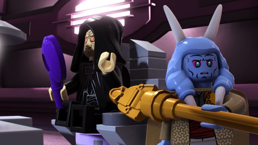 Lego Star Wars The Skywalker Saga PS5 Review: Lego Mas Amedda and Lego Emperor Palpatine
