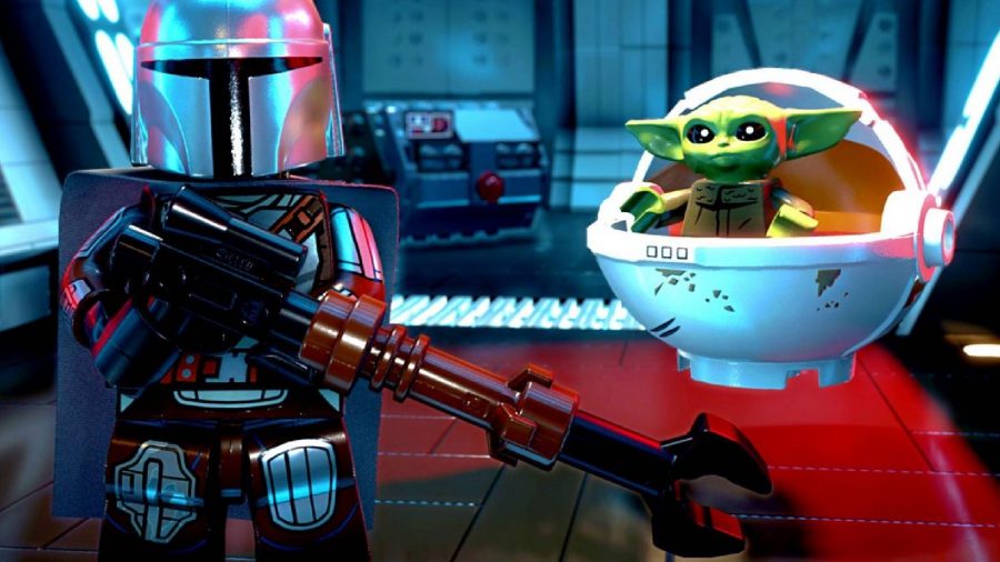 LEGO Star Wars The Skywalker Saga Unlock Every Character: The Mandalorian and Grogu can be seen