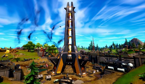 Fortnite Collider POI: An image of the new POI location in-game