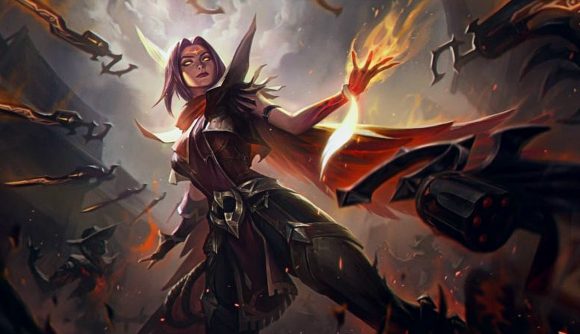 LoL patch 12.10 preview: The League of Legends splash art for the High Noon Irelia skin
