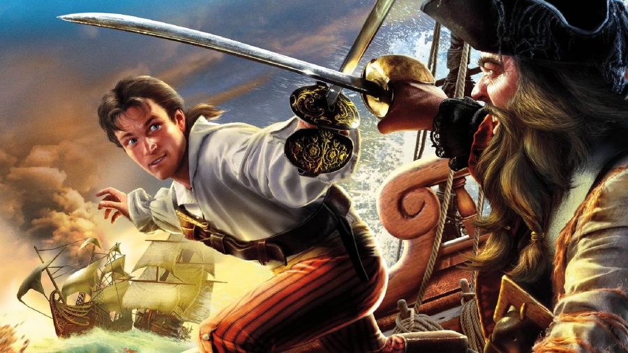 Xbox Games With Gold Free Games July 2022 A pirate can be seen on a ship, battling another pirate