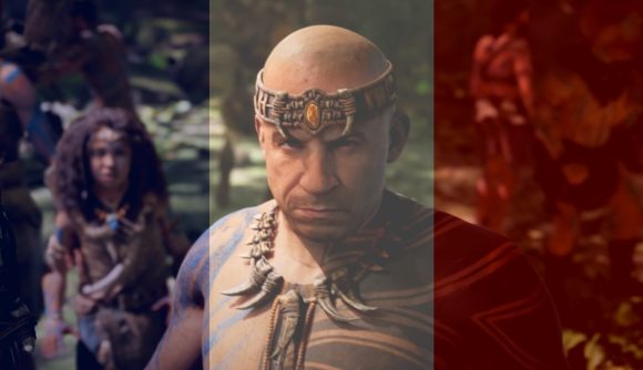 Ark 2 Xbox Bethesda Games Showcase confirmed: An image of Vin Diesel from the Ark 2 reveal with the French flag overlayed