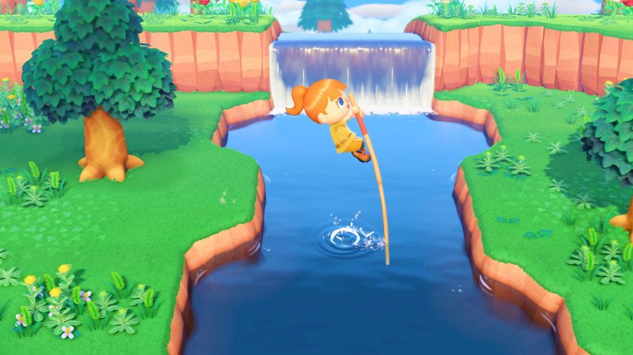best switch exclusives animal crossing new horizons using a pole to hope a river