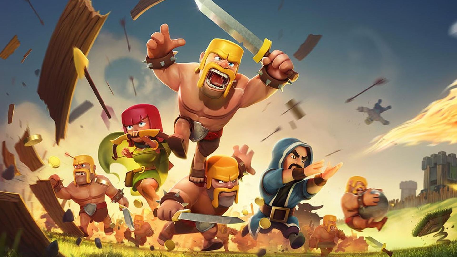 Clash of Clans: Multiple fighters can be seen
