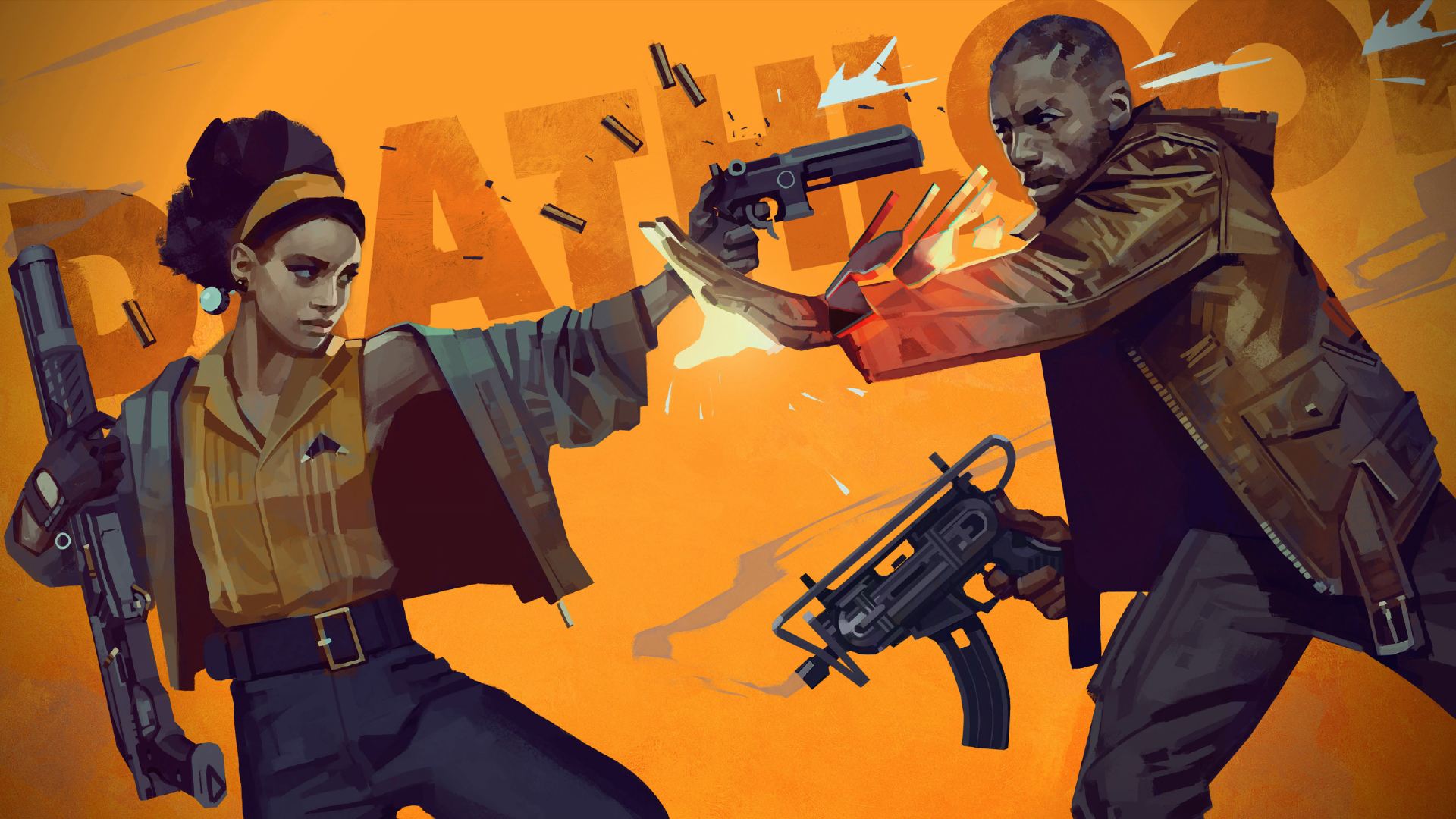 Deathloop: Colt and Juliana can be seen in key art for the game