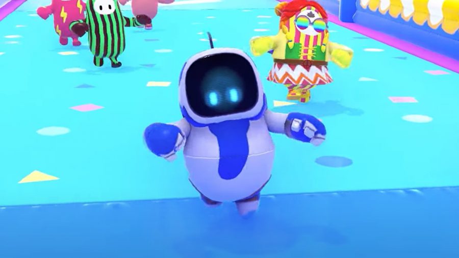 Fall Guys Astro skin: Fall guys costume of Astro Bot from the game series with the same name