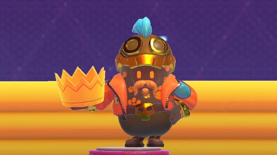 Fall Guys Blunderdome Hero skin: Fall Guys costume from a DLC pack