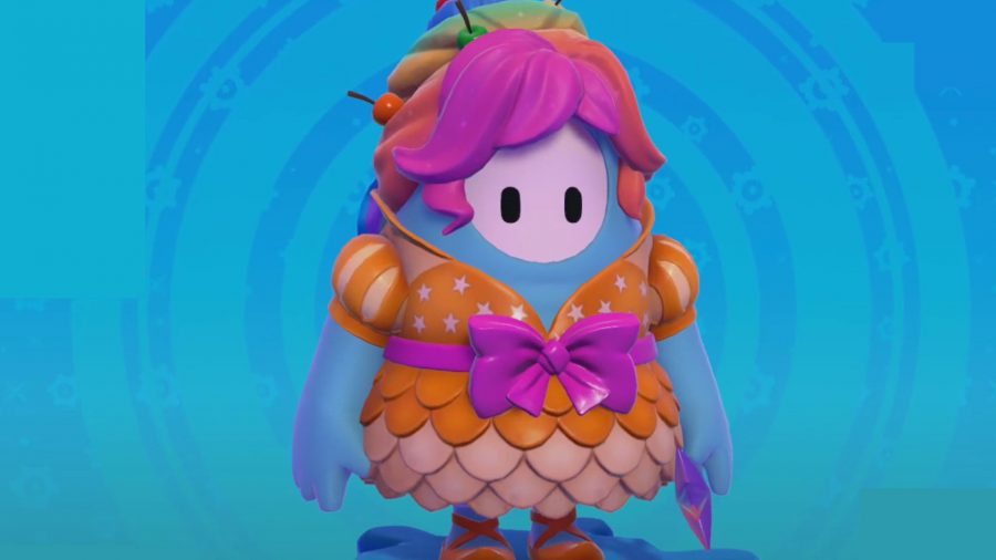 Fall Guys Rainbow Fairy skin: Fall Guys costume for Rainbow Fairy, a DLC skin