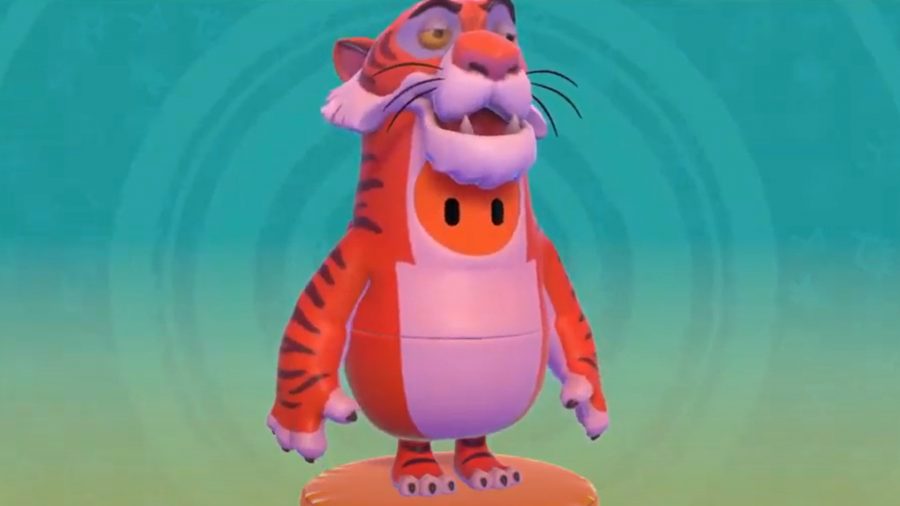 Fall Guys Shere Khan skin: Fall Guys costume for Shere Khan, a character from The Jungle Book