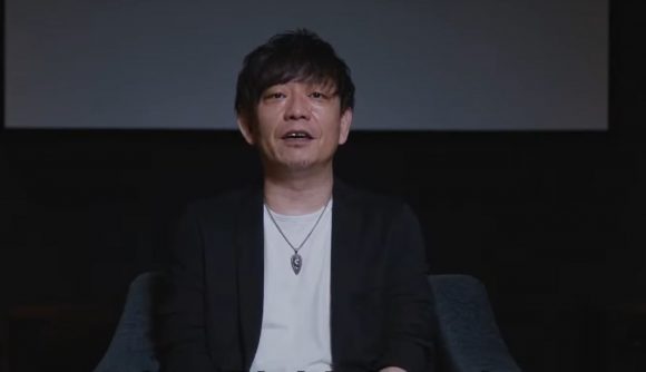 Final Fantasy 16 Yoshi-P Favourite Summon: Naoki Yoshida can be seen sitting in a chair.