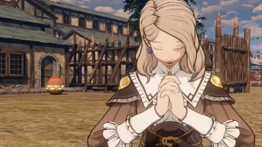 Fire Emblem Three Hopes Characters: Mercedes can be seen casting a spell
