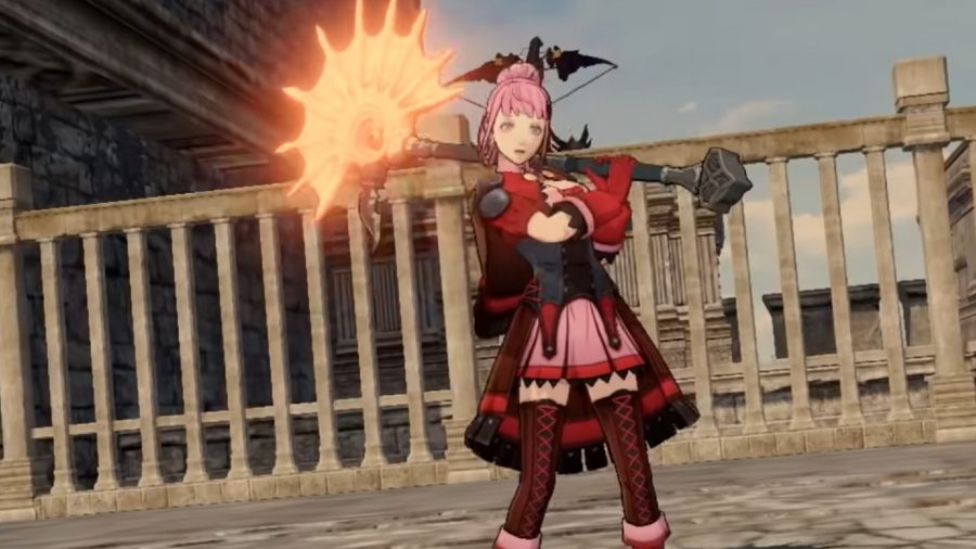 Fire Emblem Three Hopes Characters: Hilda can be seen holding her axe