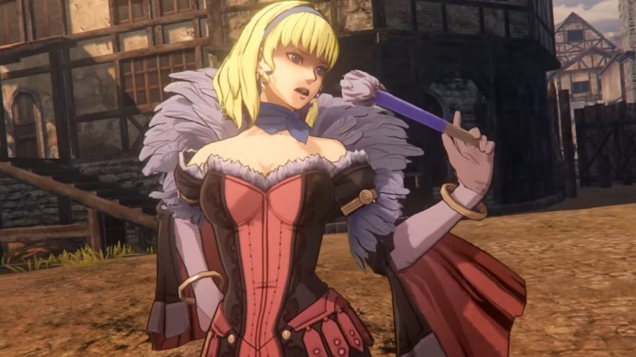 Fire Emblem Three Hopes Characters: Constance can be seen standing