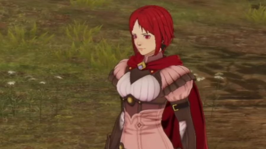 Fire Emblem Three Hopes Characters: Monica can be seen talking