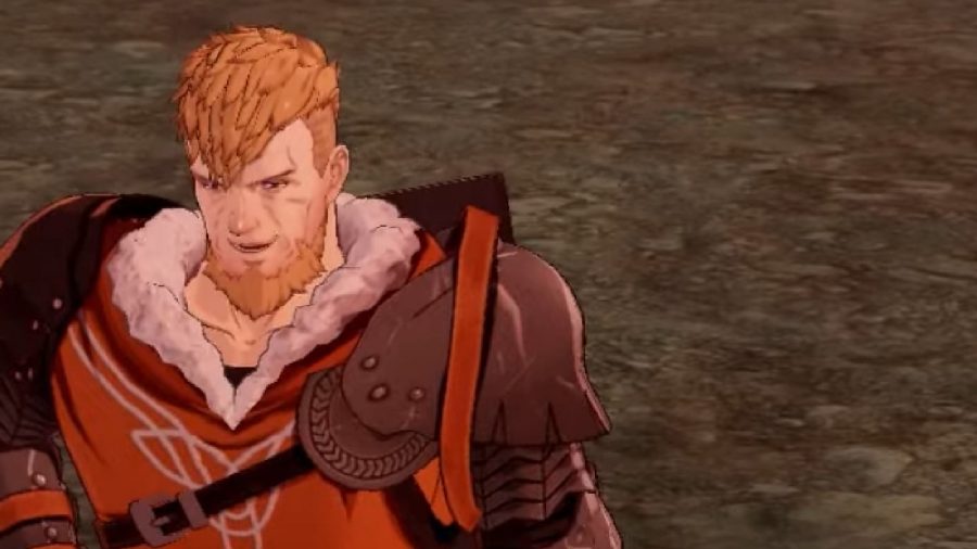 Fire Emblem Three Hopes Characters: Jeralt can be seen in a diaogue scene in Three Hopes
