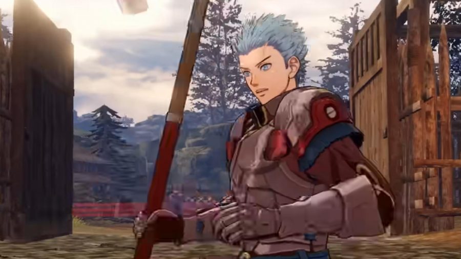 Fire Emblem Three Hopes Characters: Caspar can be seen holding his axe